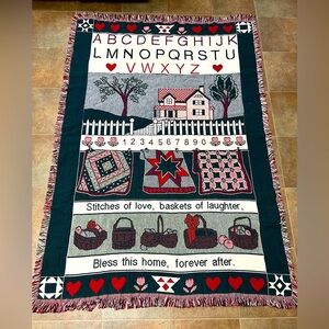 EUC 1993 Vintage Woven Tapestry Throw